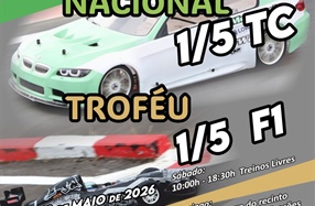 2ª. Prova do Campeonato Nacional 1/5 TC e Trofeu 1/5 F1